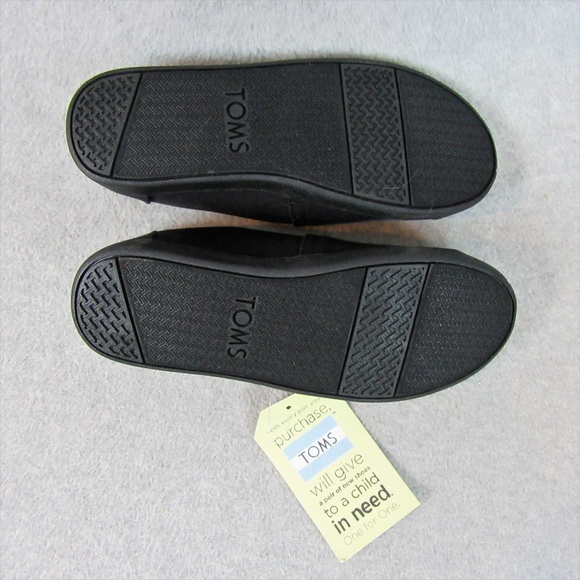 Boys Girls Black Canvas Shoes Size Varies - Picture 4 of 4